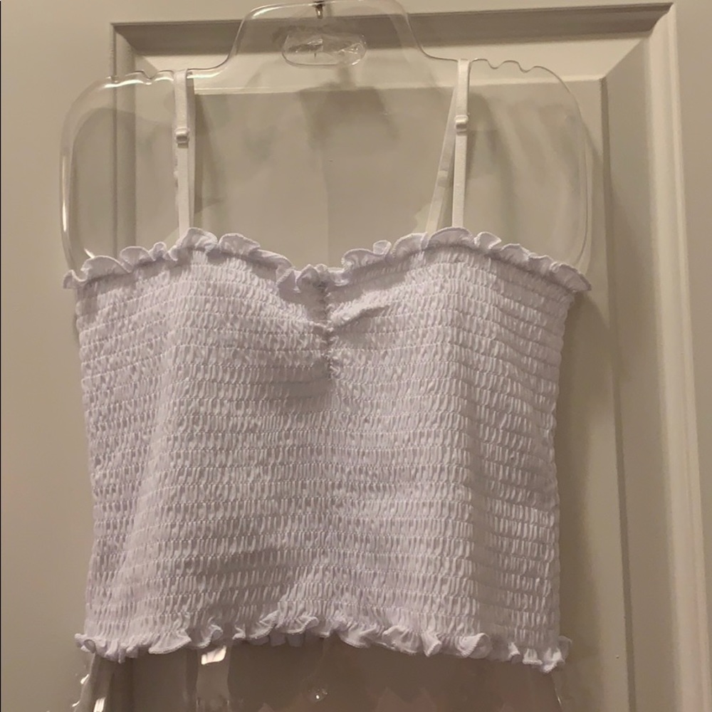 White crop top